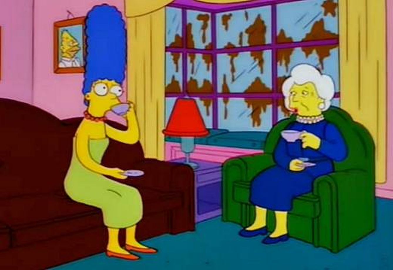 Marge y Barbara se hicieron amigas cuando los Bush se mudaron a Springfield.