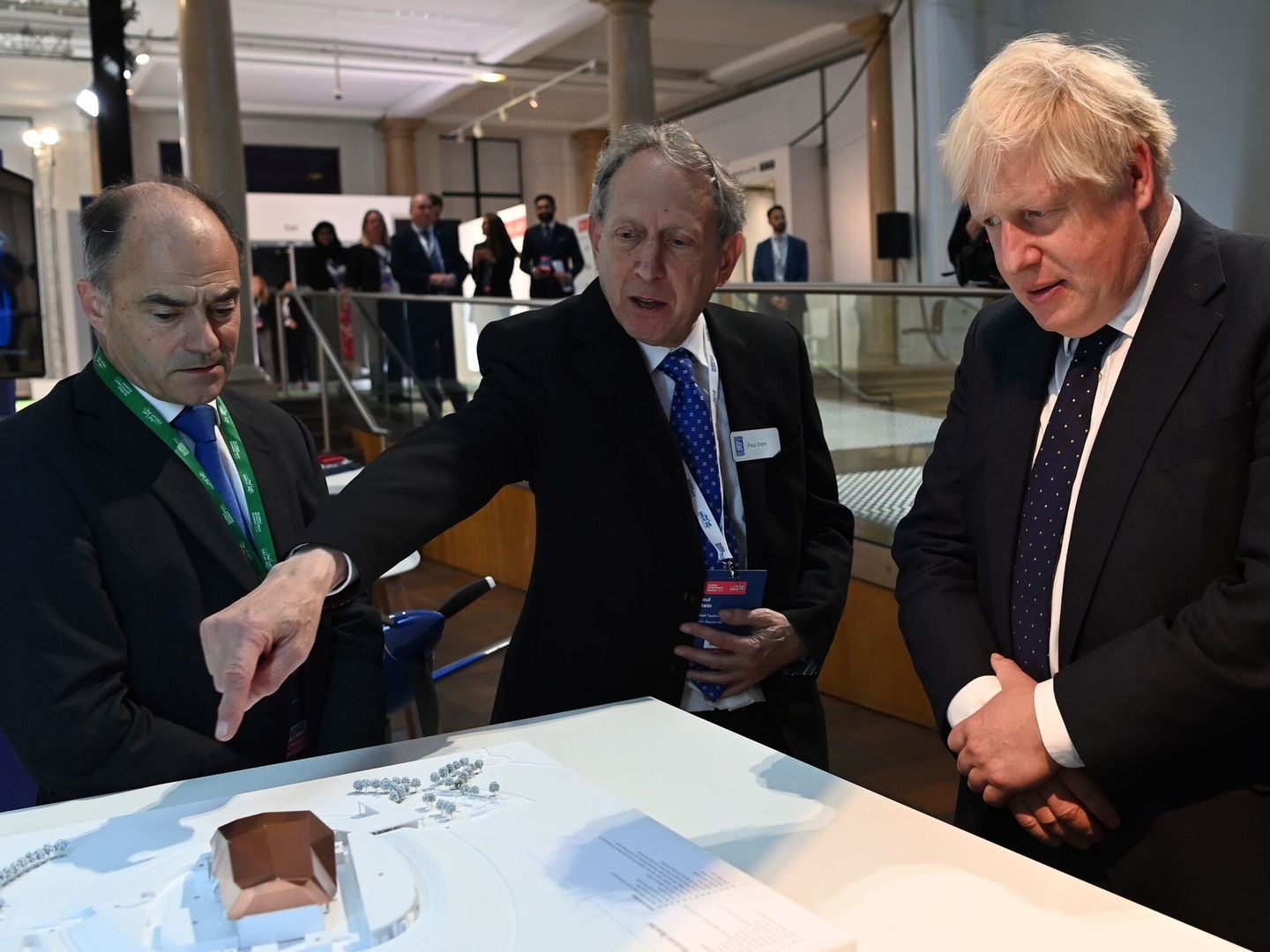 El Primer Ministro británico Boris Johnson durante un acto de preparación de la COP26. Foto: EFE