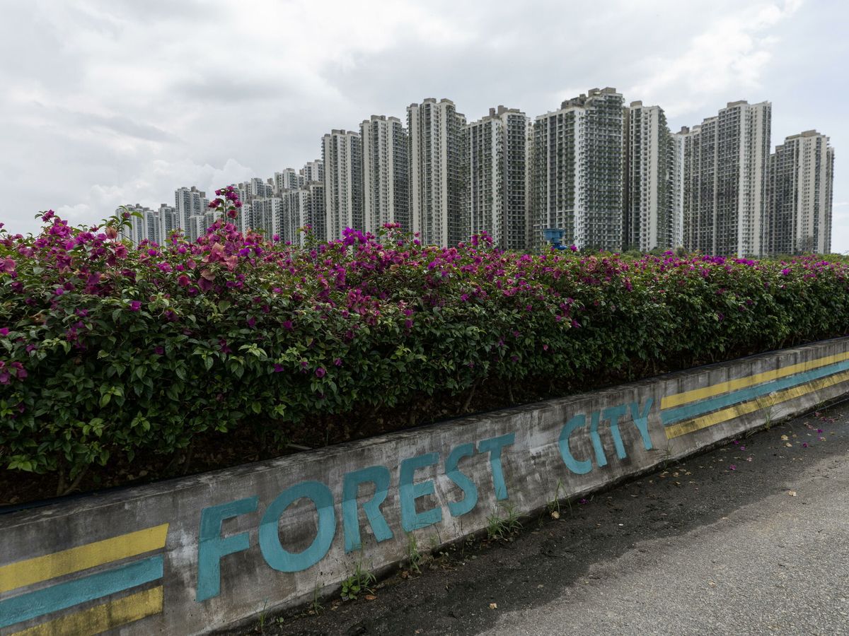 Foto: Forest City, la ciudad fantasma malasia basada en la idea de la "ciudad jardín". (EFE/EPA/How Hwee Young)