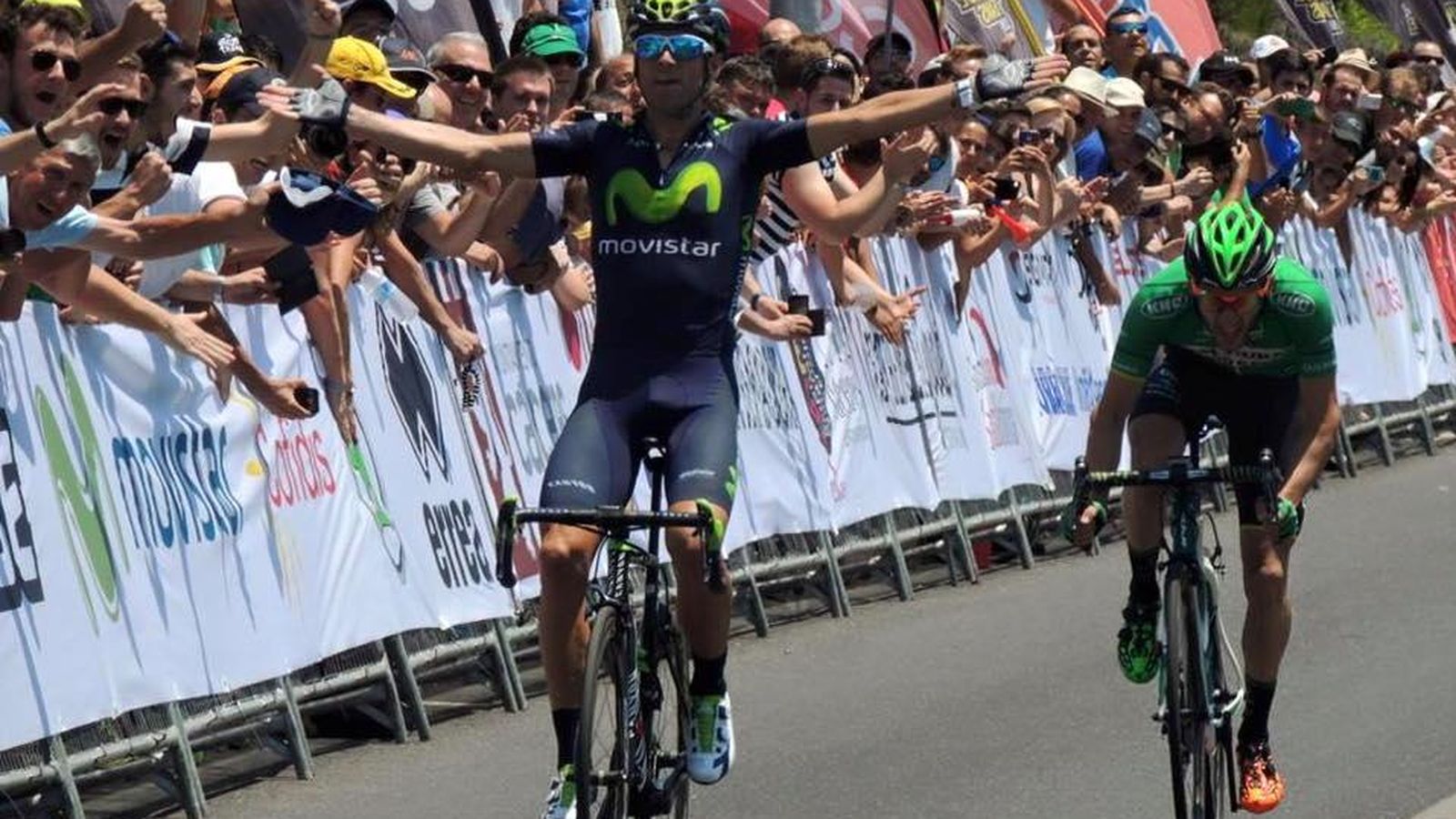 Foto: Alejandro Valverde, ganador del campeonato de España de ciclismo en ruta (FOTO: Movistar Team).