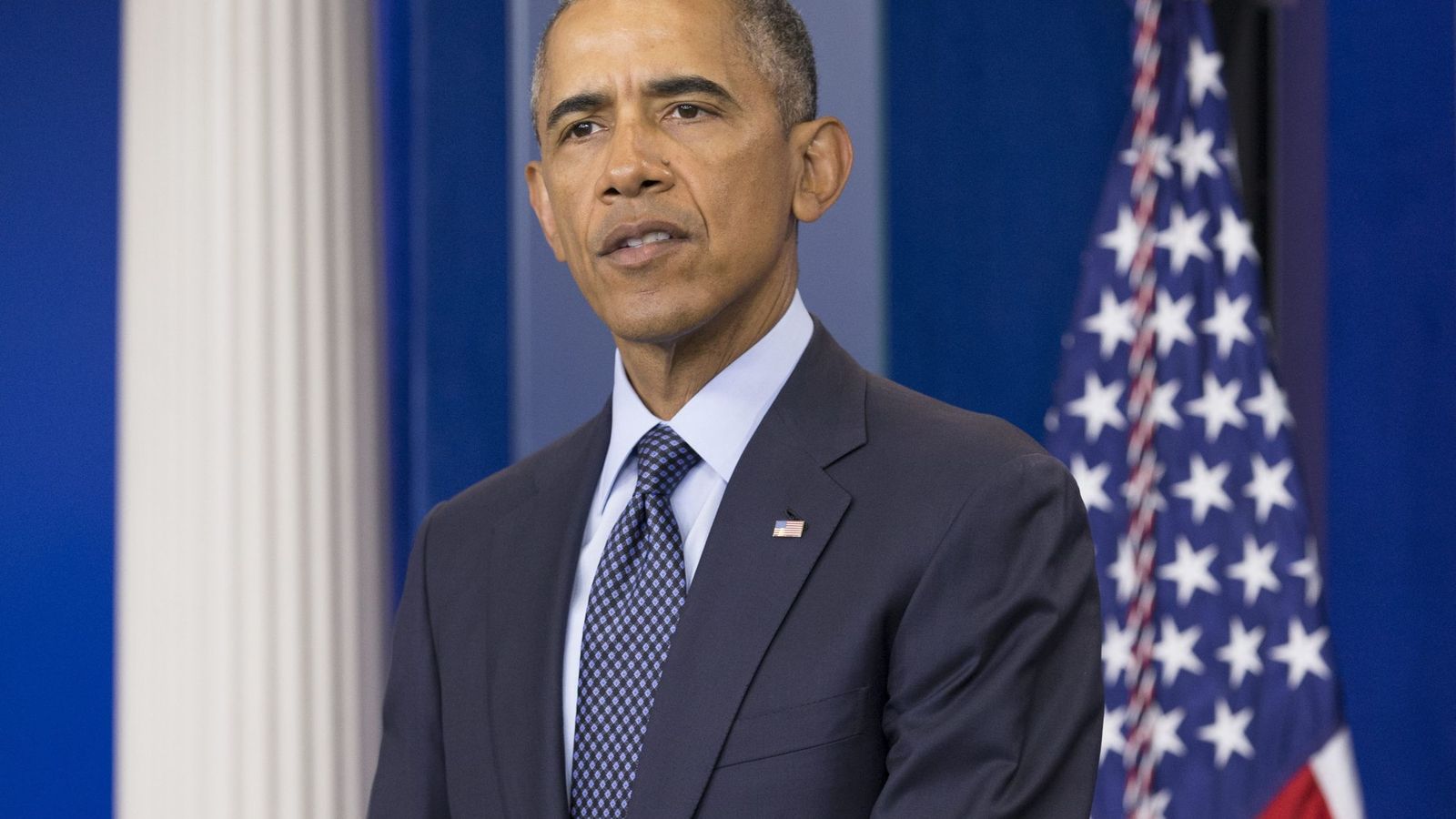 Foto: El presidente de Estados Unidos, Barack Obama, durante su comparecencia. (EFE)