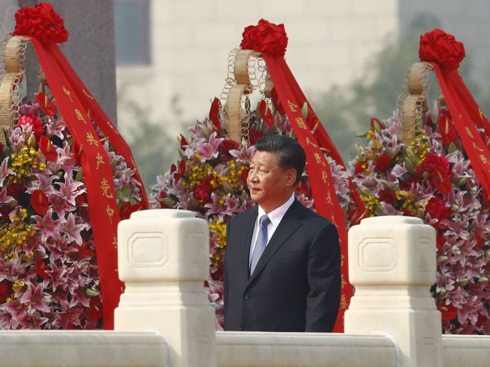 Foto: El primer ministro chino, Xi Jinping, en el 70 aniversario de la creación del Partido Comunista. (EFE)