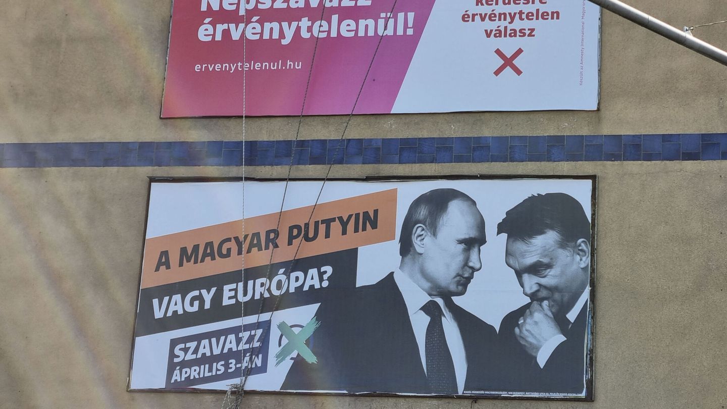 Cartel electoral en Budapest. 
