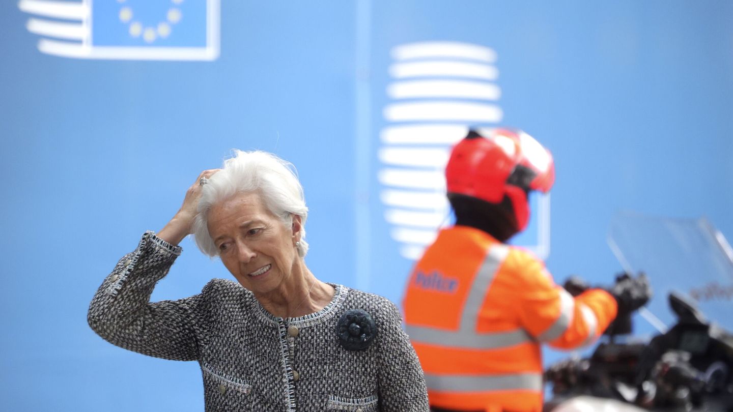 La presidenta del BCE, Christine Lagarde. (EFE EPA/Olivier Matthys) 