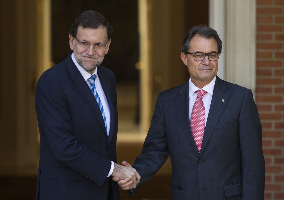 Foto: Rajoy y Mas en la reunión en Moncloa el pasado día 30 de julio (EFE) 