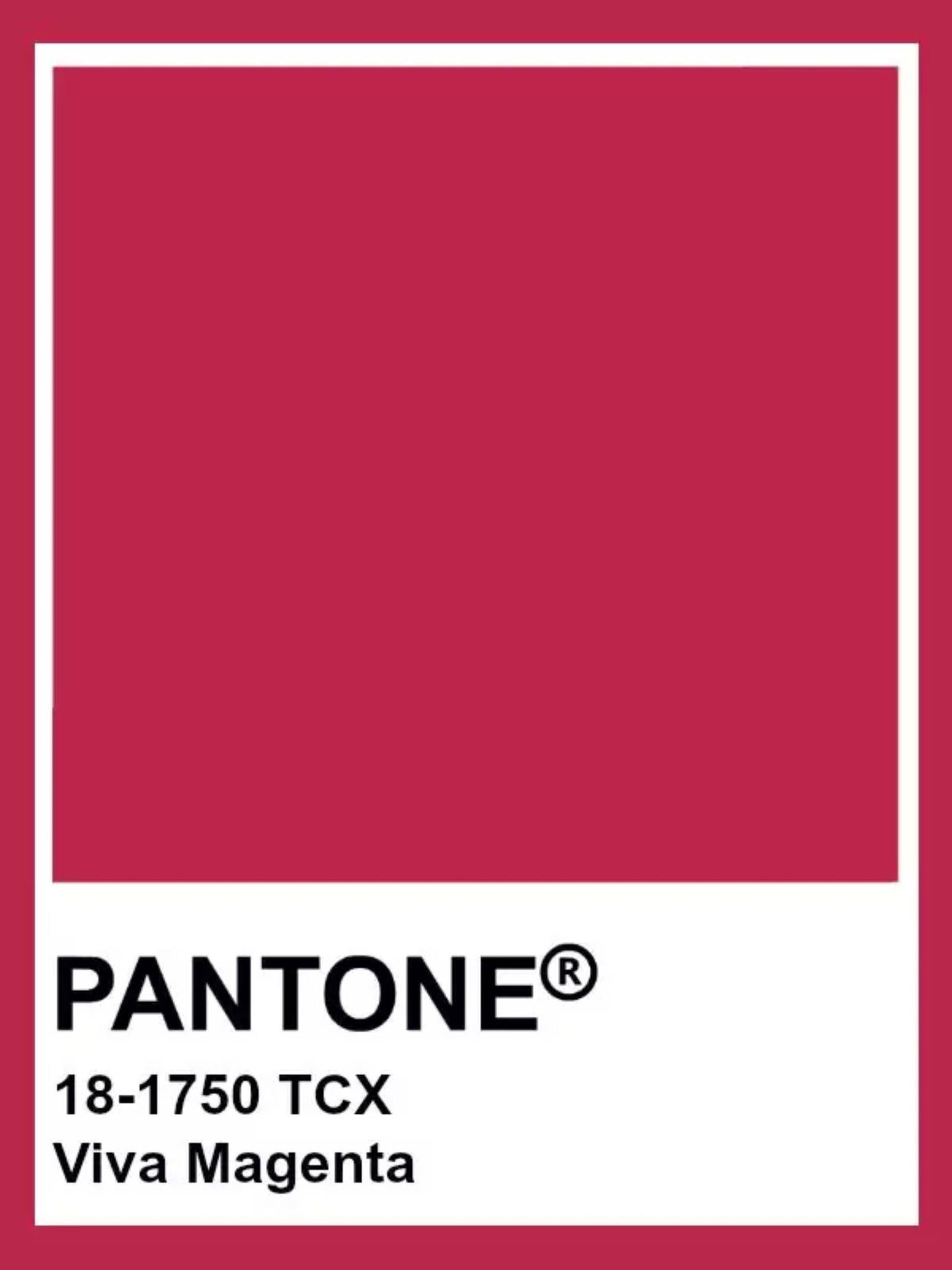 El nuevo color Pantone 2023: Viva Magenta. (Pantone/Cortesía)