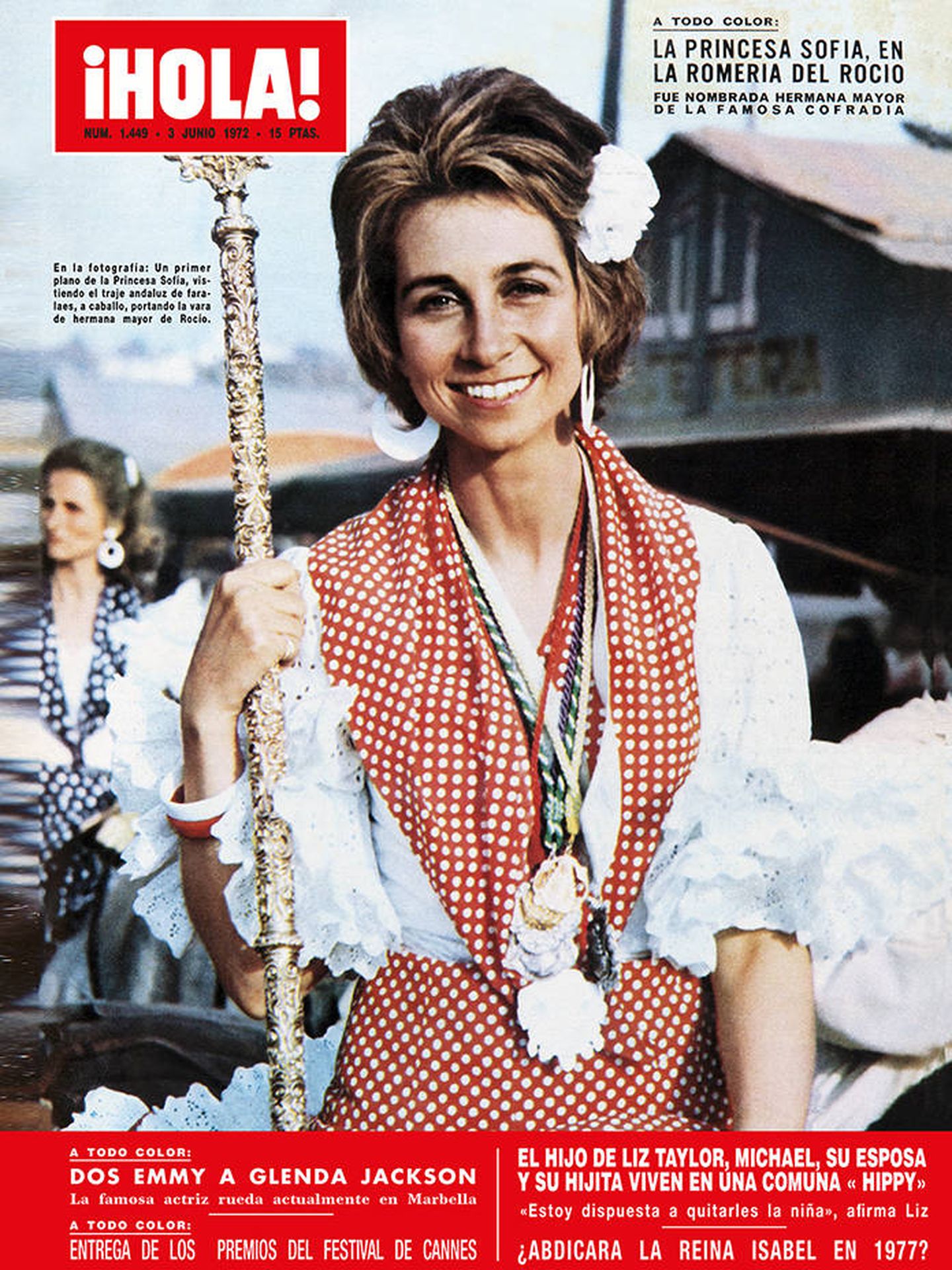 La reina Sofía, en la portada de la revista '¡Hola!' en 1972. 