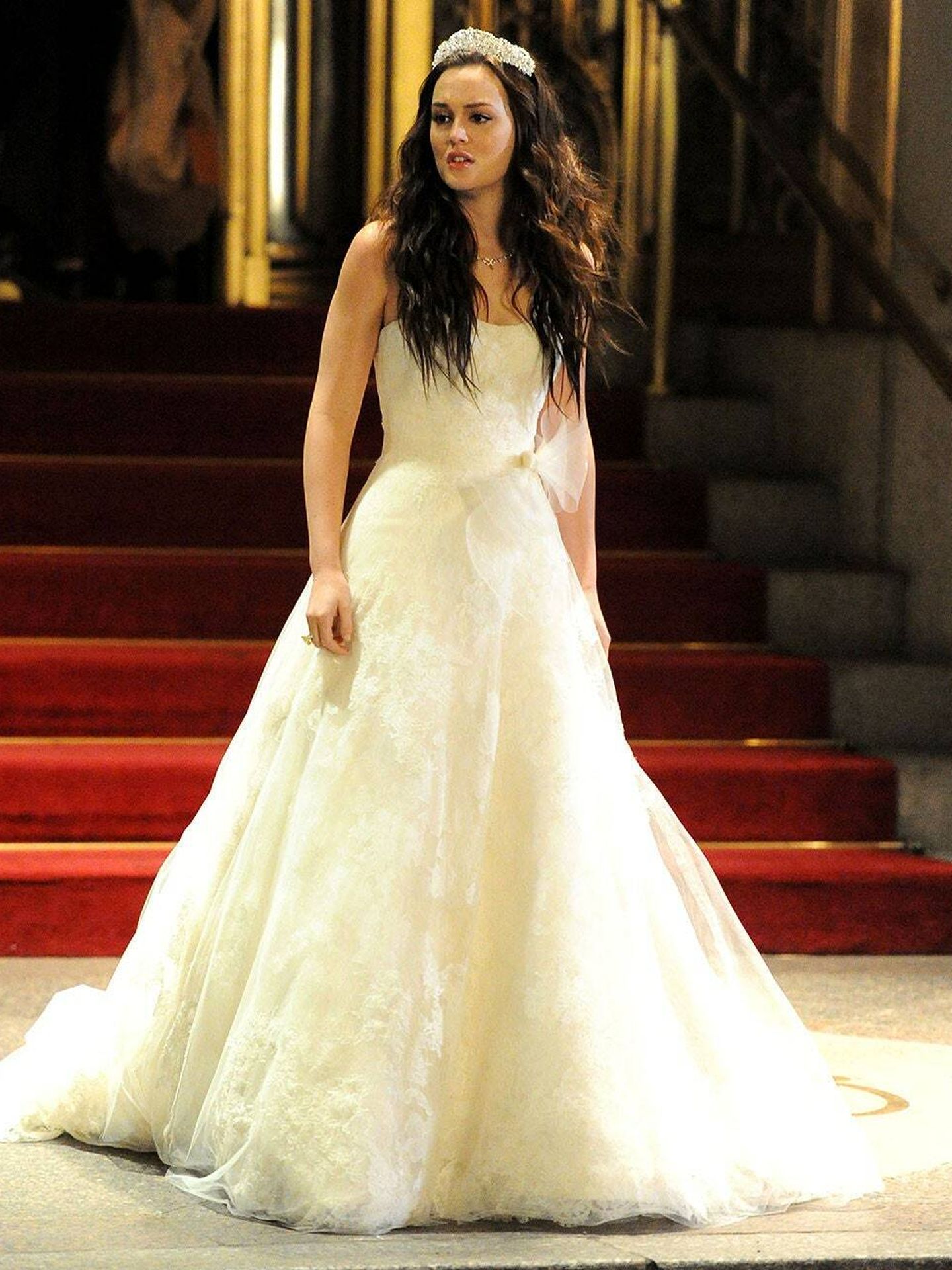 Vestido de novia de Blair Waldorf (Leighton Meester) en 'Gossip Girl'. (The CW)