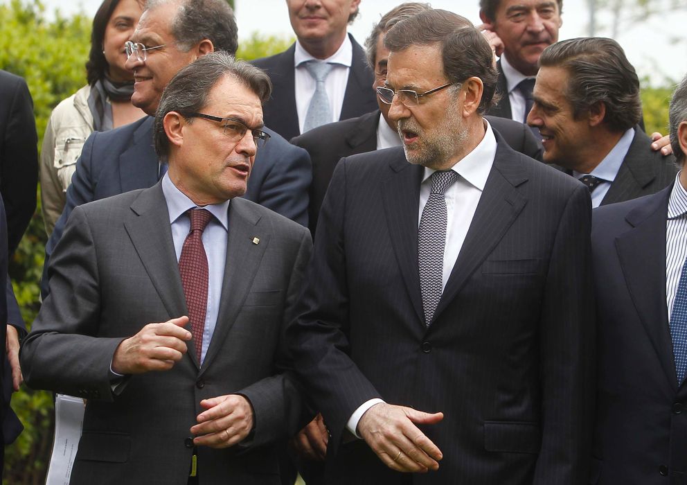 Foto: El presidente del Gobierno, Mariano Rajoy, y el presidente de la Generalitat de Cataluña, Artur Mas. (EFE)