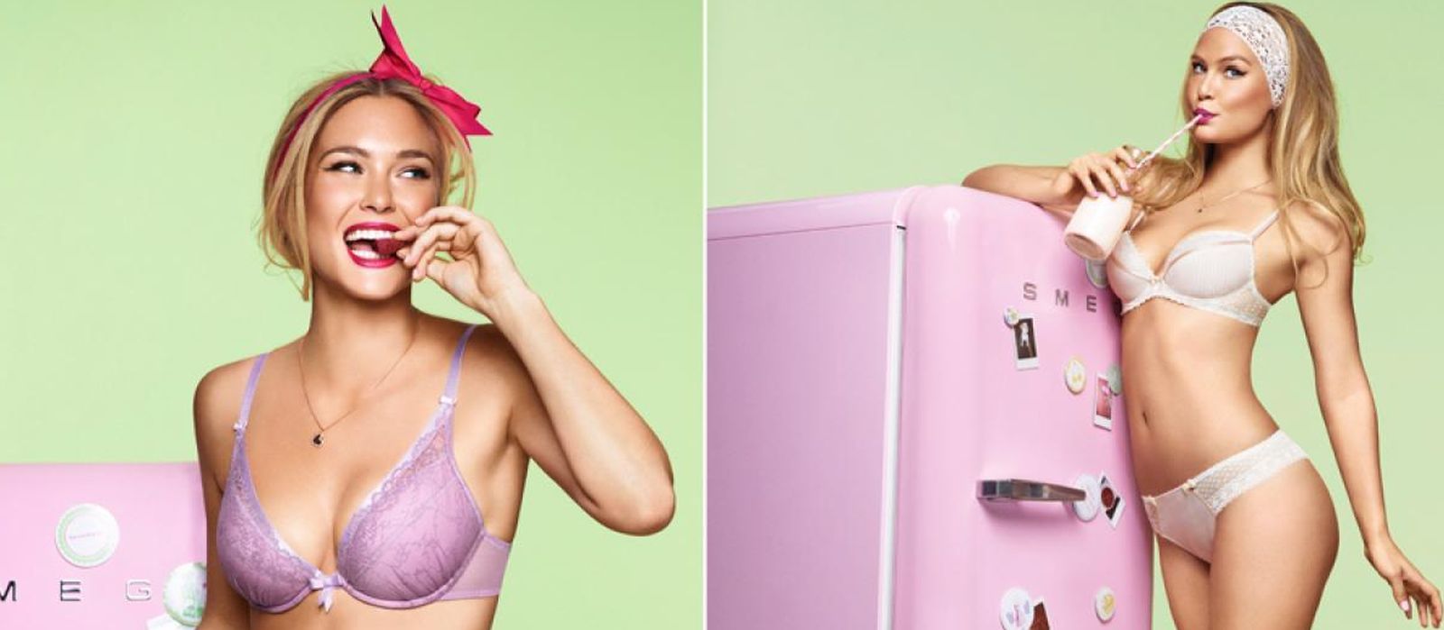 Foto: Nuestro sueño: estar en lingerie ante el frigorífico