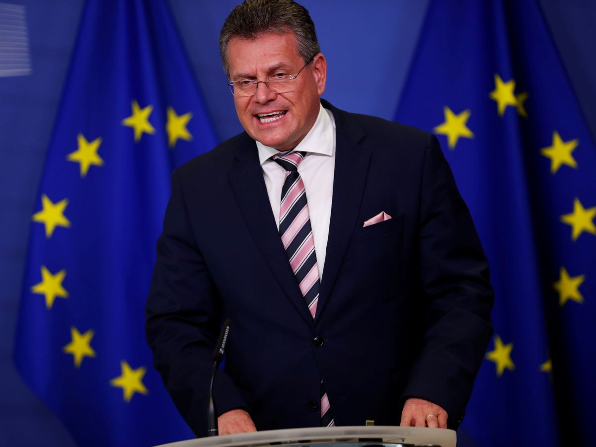 Foto: Maros Sefcovic, copresidente del acuerdo conjunto con Reino Unido y vicepresidente de la Comisión Europea. (Foto: Reuters)