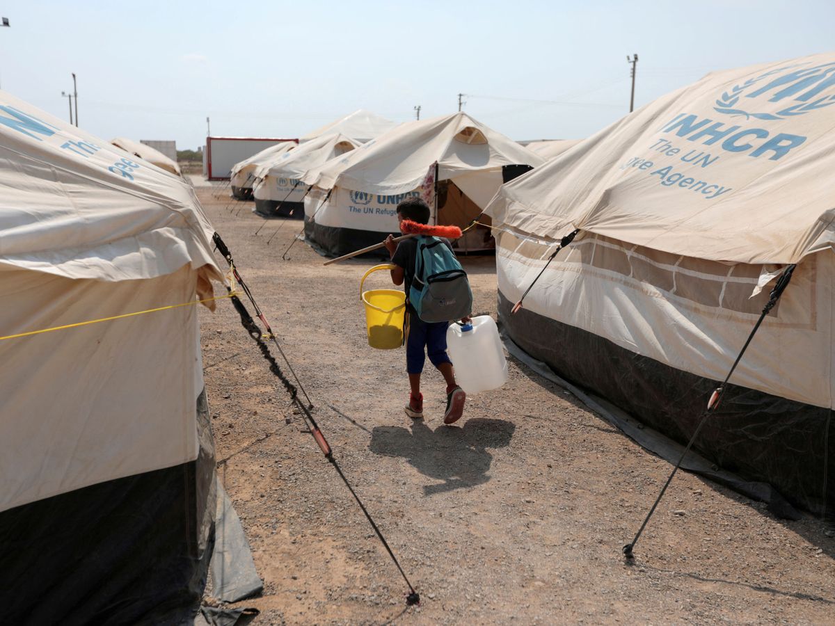 Foto: Un campamento de la UNHCR en Maicao, Colombia. (Reuters)