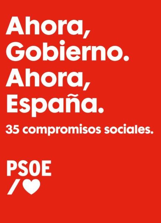 Consulte aquí en PDF el avance del programa electoral del PSOE para las generales del 10-N. 