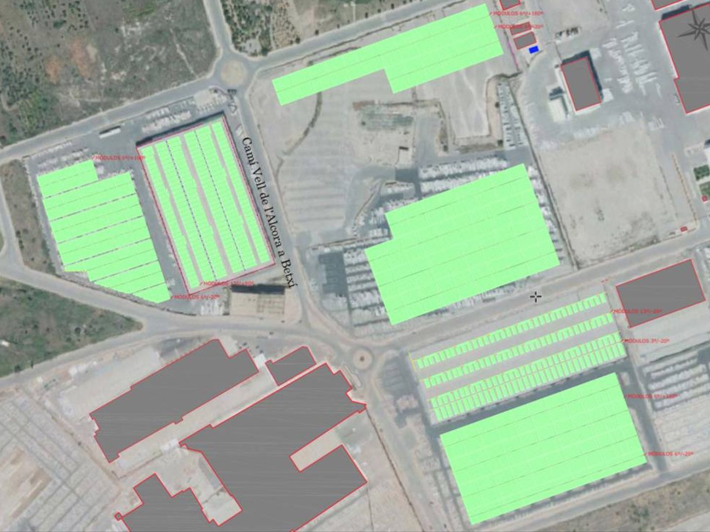 El proyecto de instalación de 40.000 plazas fotovoltaicas en las instalaciones de Pamesa en Onda.