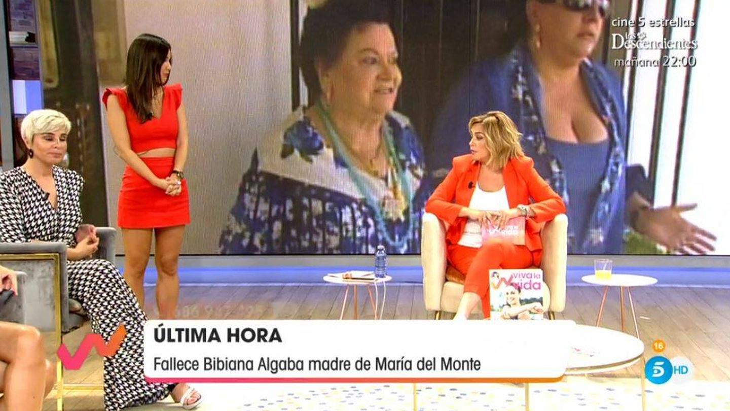 Toñi Moreno, en 'Viva la vida'. (Mediaset España)