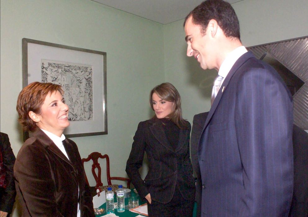 Foto: María Escario saluda al Príncipe Felipe