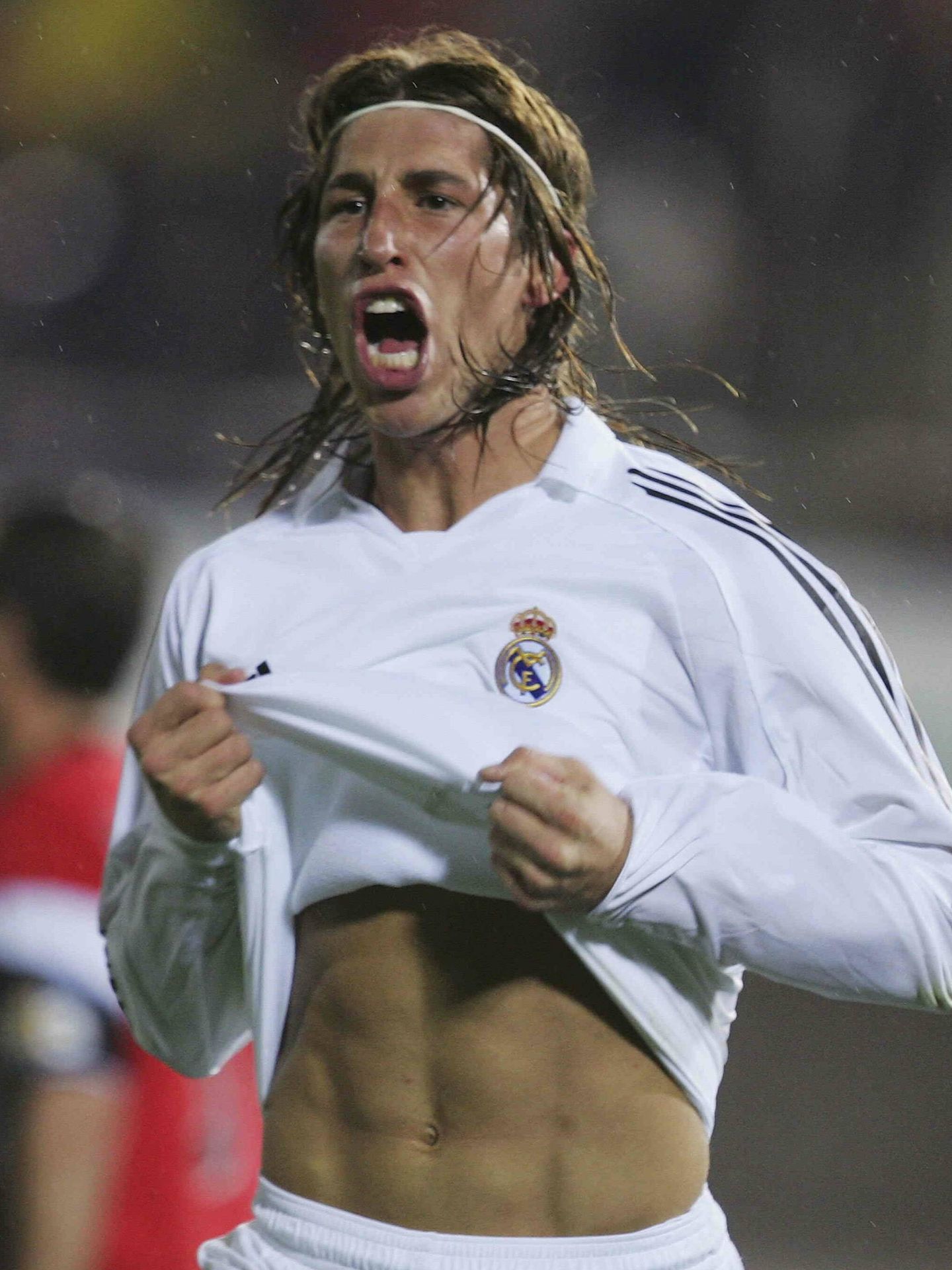 Los abdominales de Sergio Ramos en 2006. (Getty)