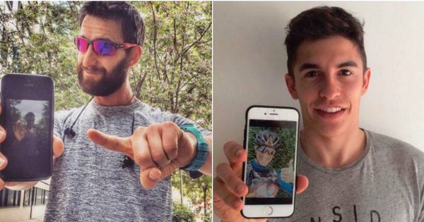 Foto: Dani Rovira y Marc Márquez en dos fotos de su perfil de Instagram.
