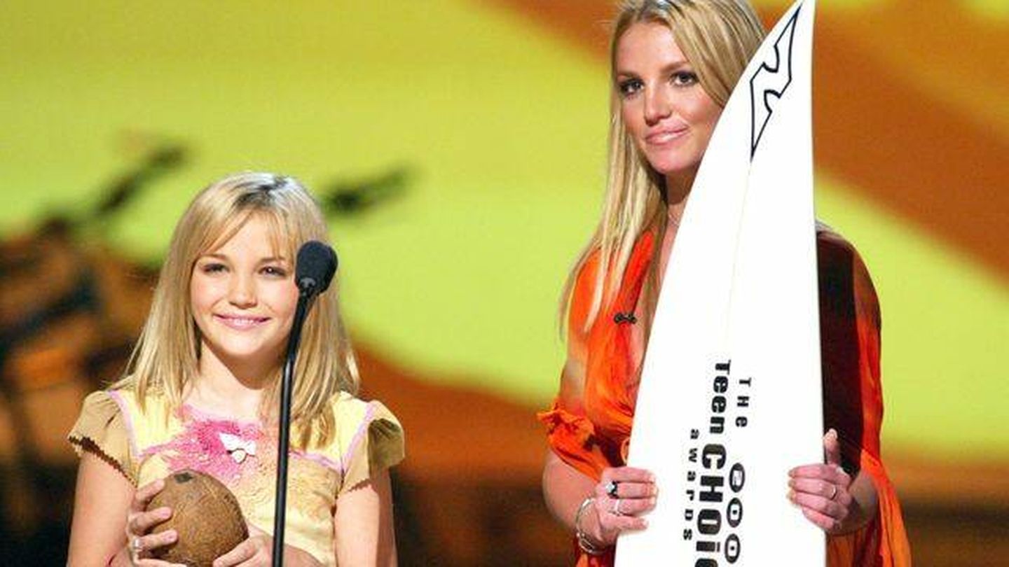 Jamie Lynn y Britney Spears, en una imagen de 2002. (Getty)