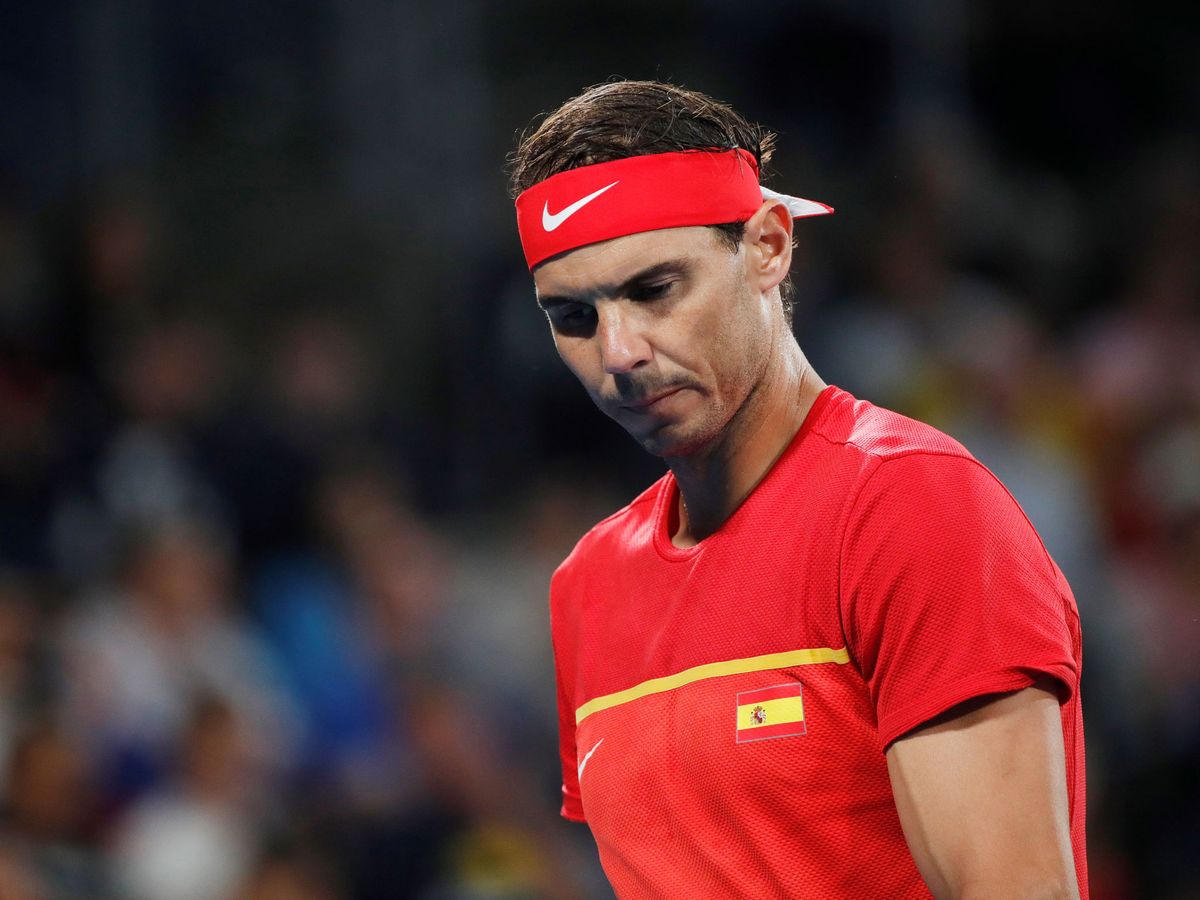 Foto: Rafa Nadal, durante su partido contra Djokovic en la final de la ATP Cup. (Reuters)