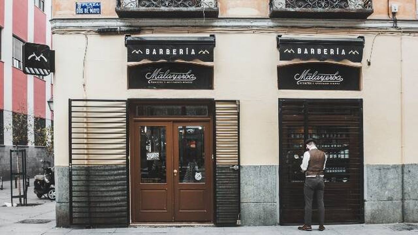 Una imagen de la barbería Malayerba, ubicada en Madrid. (Cortesía)
