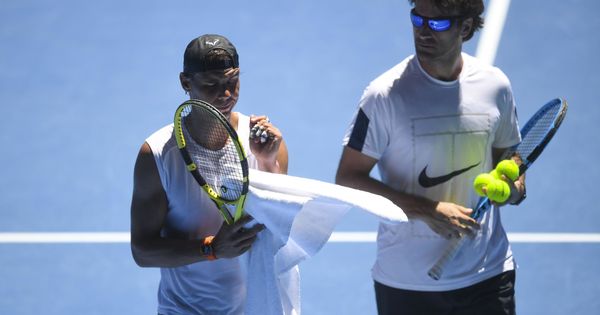 Foto: Nadal y Moya, en un entrenamiento en Australia. (Reuters) 