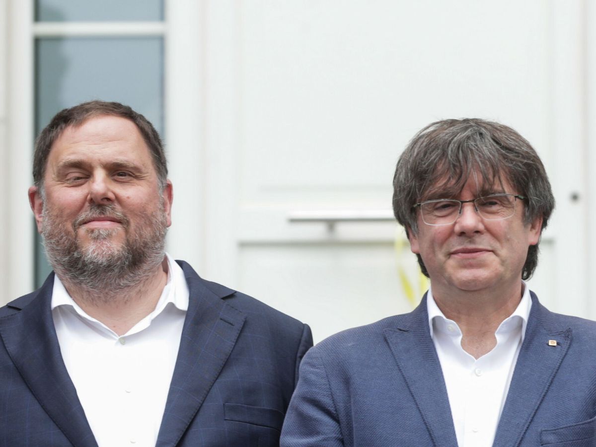 Foto: Oriol Junqueras y Carles Puigdemont. (EFE/EPA/Stephanie Lecocq)