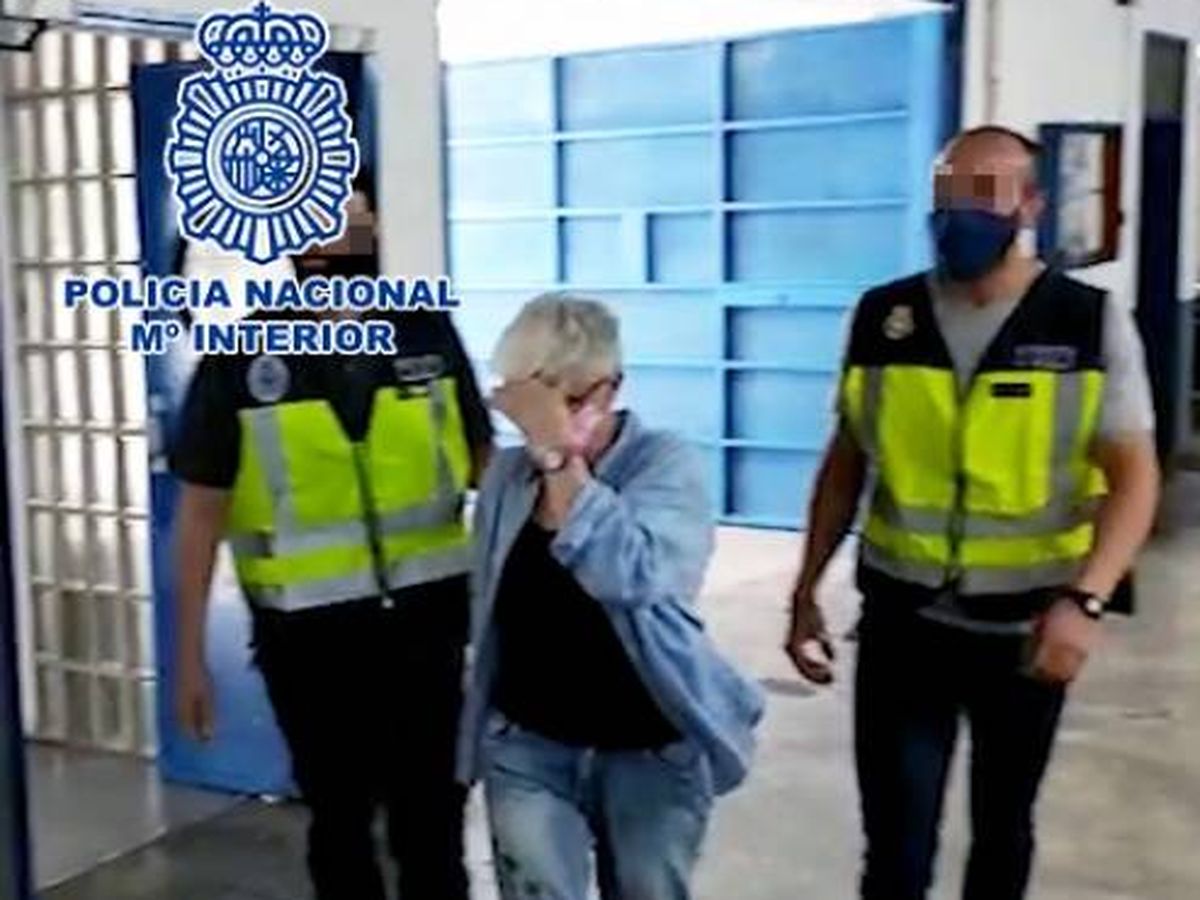 Foto: Detención de la integrante del grupo neofascista. (Policía Nacional)