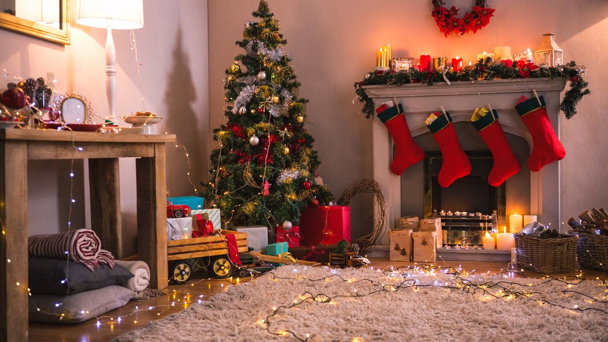Acrobacia televisor Destello Luces de Navidad para decorar el árbol y los exteriores de las casas