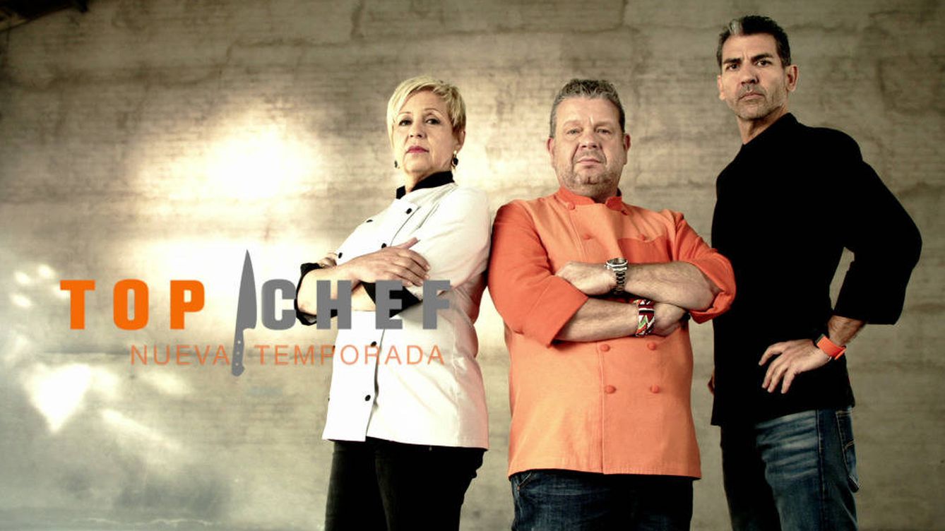 Foto: Susi Díaz, Alberto Chicote y Paco Roncero, jurado de 'Top Chef'