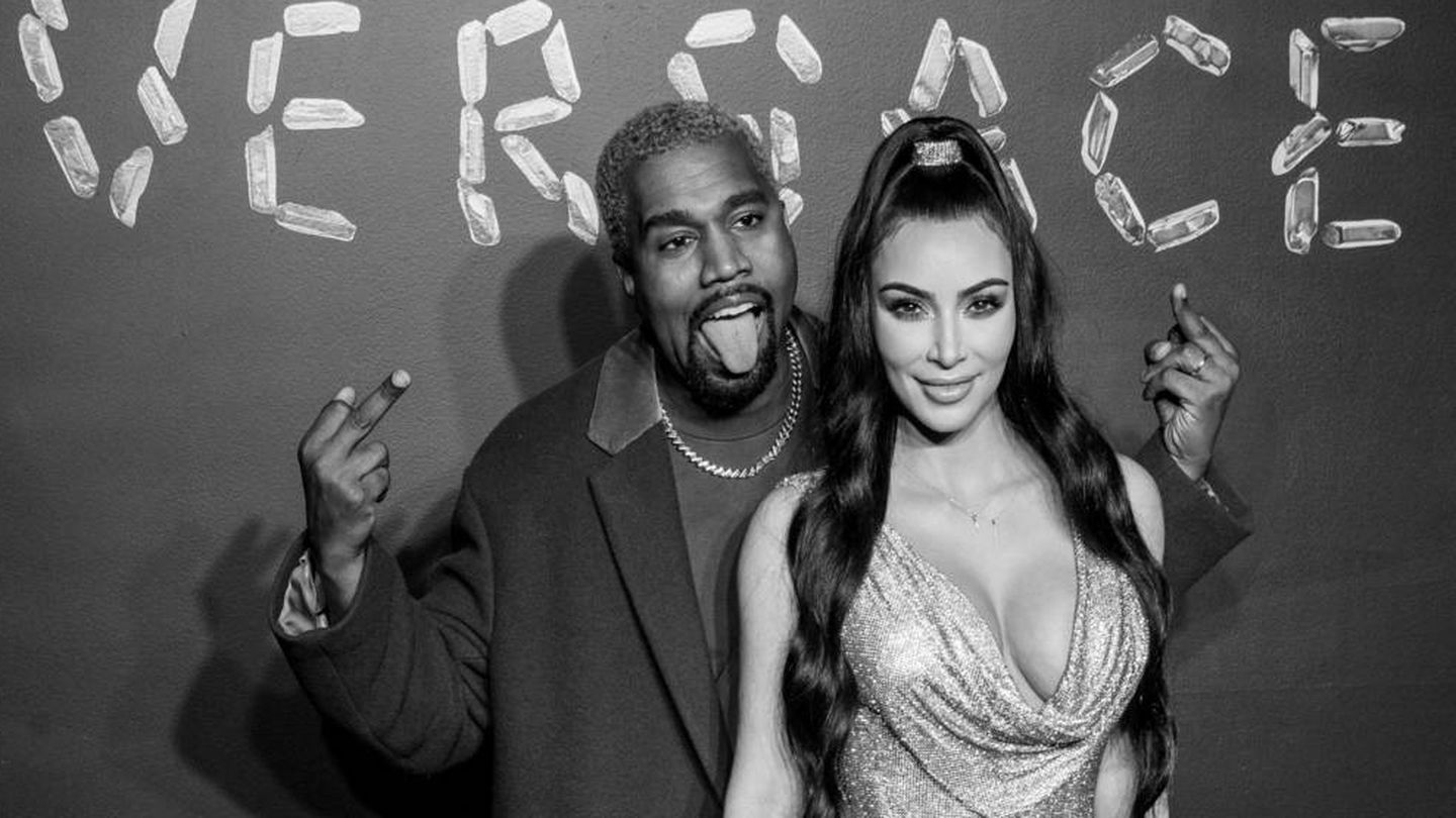  Kanye y Kim West. (Getty)
