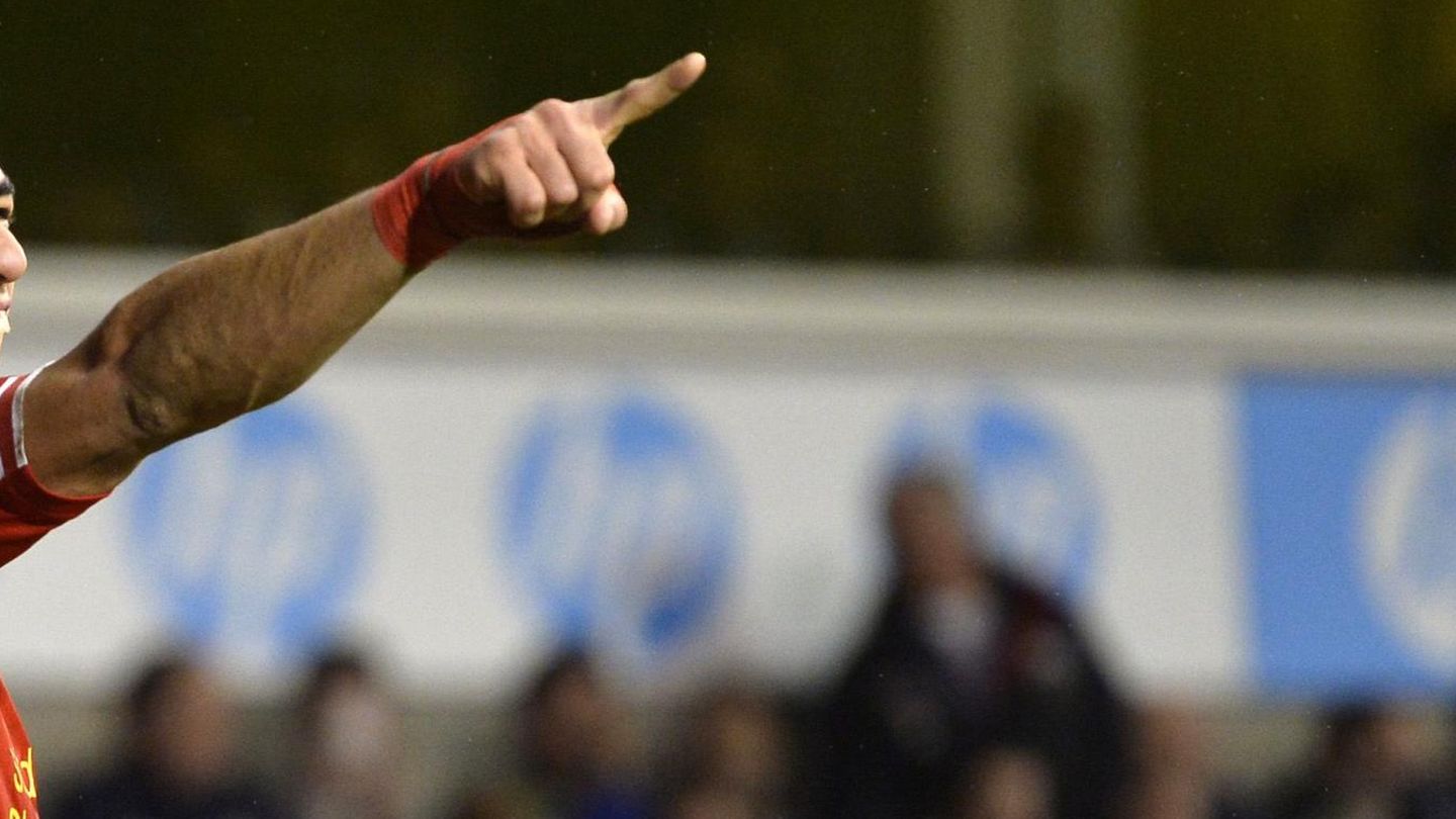 Luis Suárez celebra un tanto con el Liverpool (Reuters).