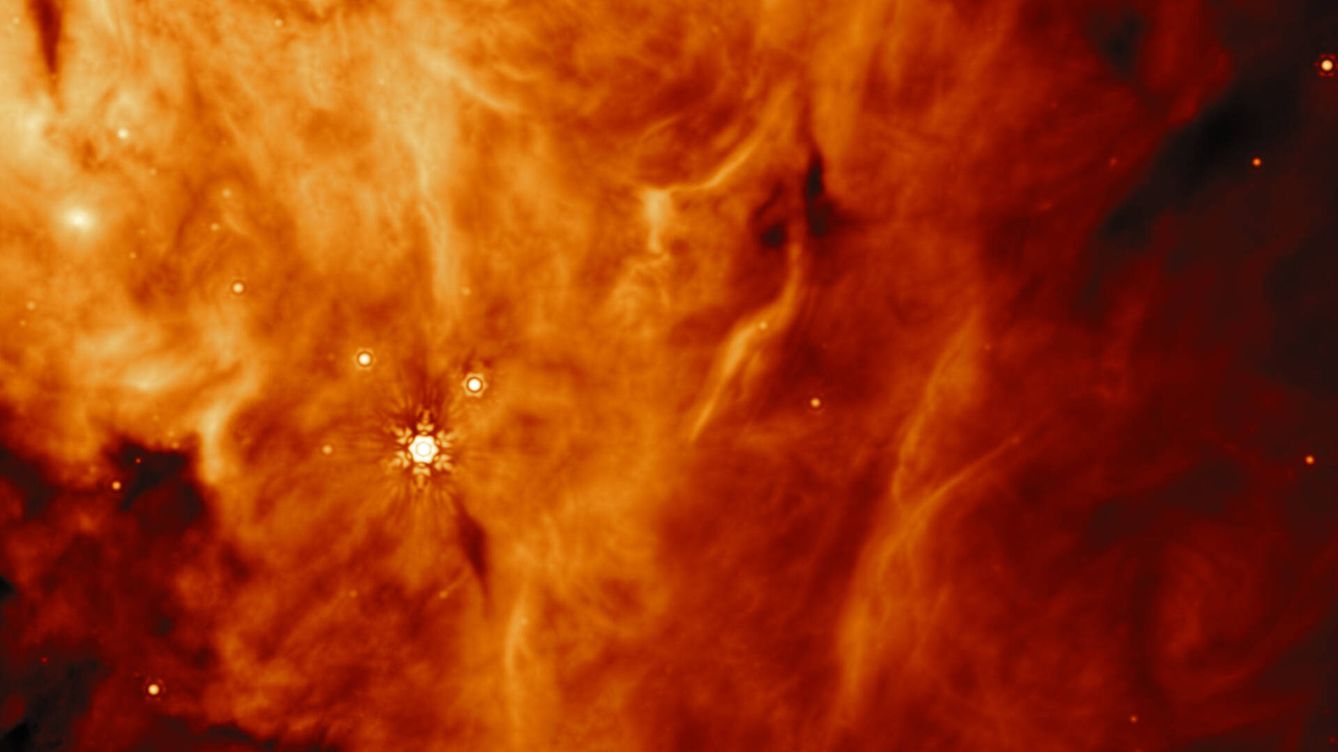 Foto: Una de las protoestrellas analizadas. (Rocha et al/NASA)