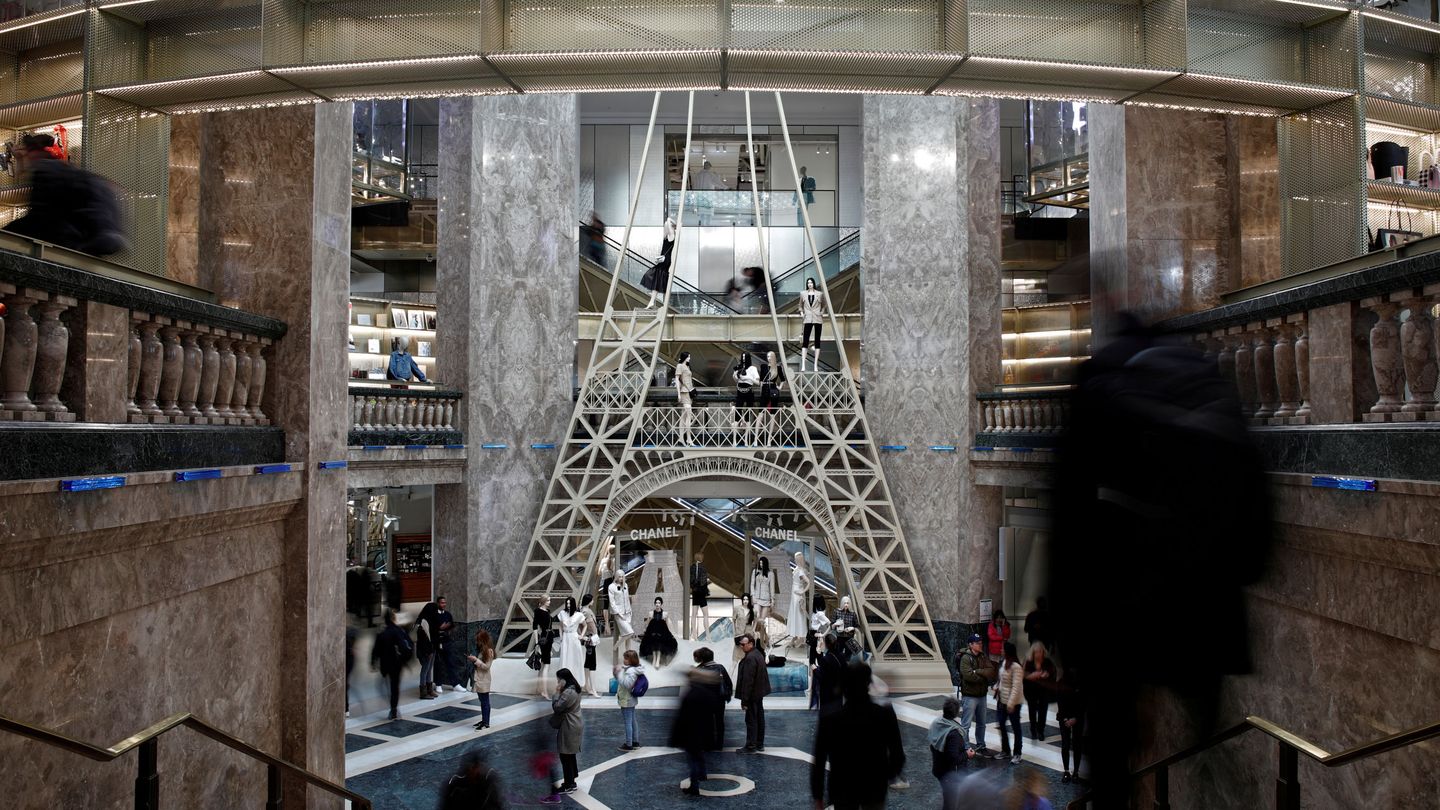 Galeries Lafayette, mítico París. (Reuters)