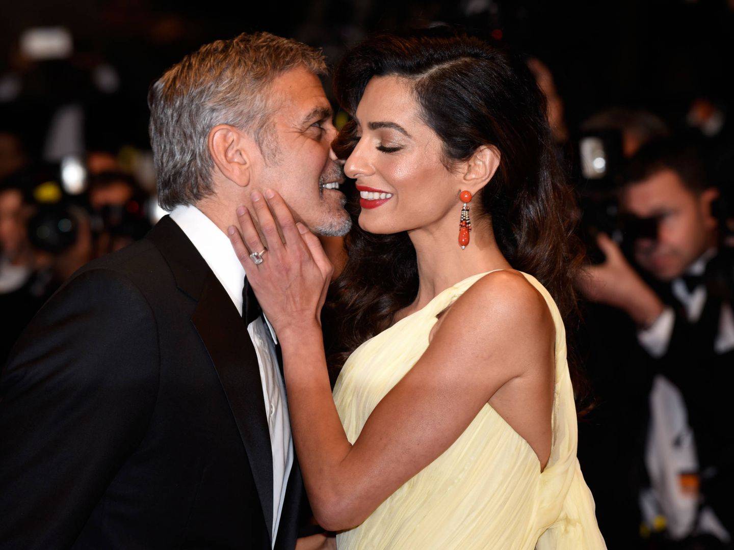  George y Amal Clooney. (Getty)