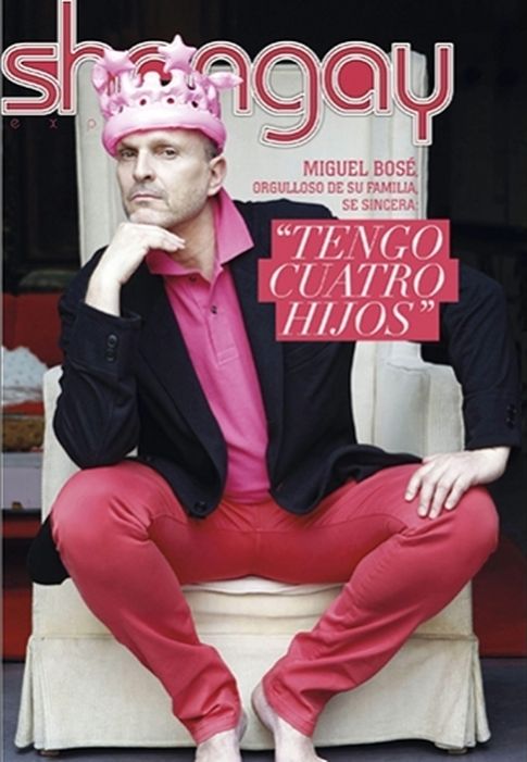 Miguel Bosé en la portada de 'Shangay Express'