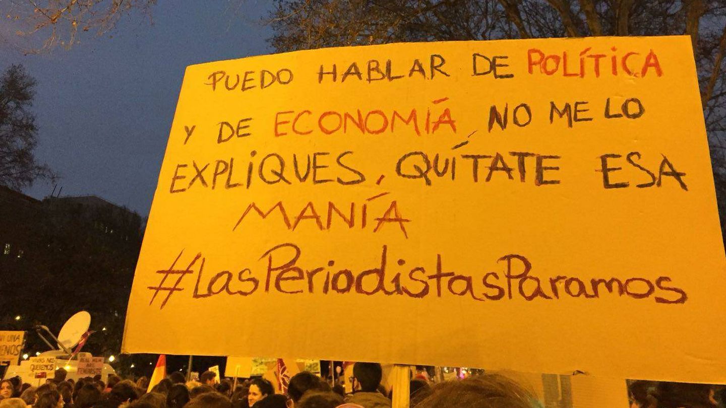 Pancarta en la manifestación del 8 de marzo de 2018. (Flickr/Marilín Gonzalo/Cortesía)