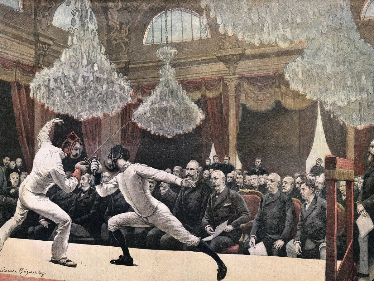 Foto: Duelo de esgrima en la Francia del siglo XIX (Fuente: iStock)