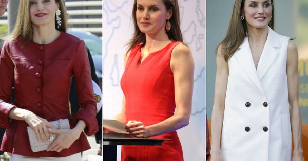 Foto:  Los tres looks de la Reina Letizia esta semana. (Gtres)