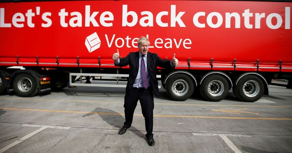Foto: Boris Johnson durante la campaña del Brexit, en Dartford. (Reuters)