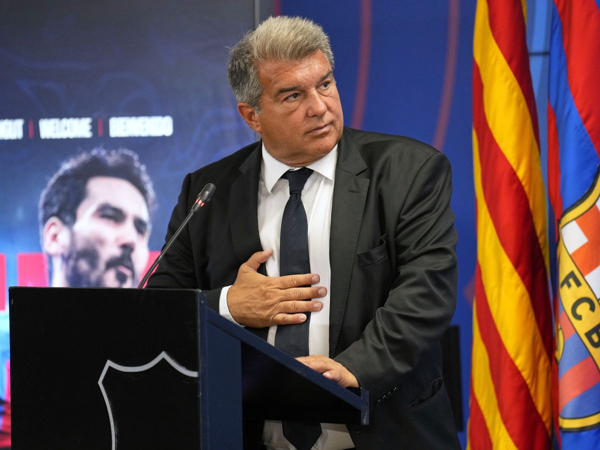 Foto: El presidente del FC Barcelona, Joan Laporta. (EFE/Alejandro García)