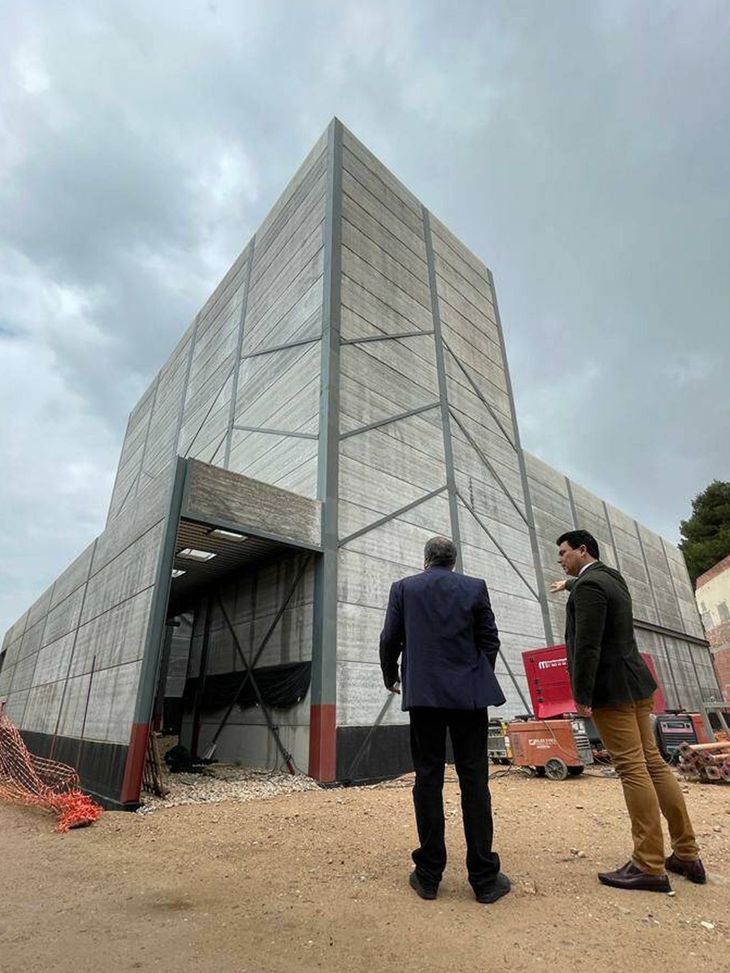Teatro de invierno en construcción en la localidad murciana de San Javier que llevará el nombre de Princesa Leonor. (Ayuntamiento de San Javier)