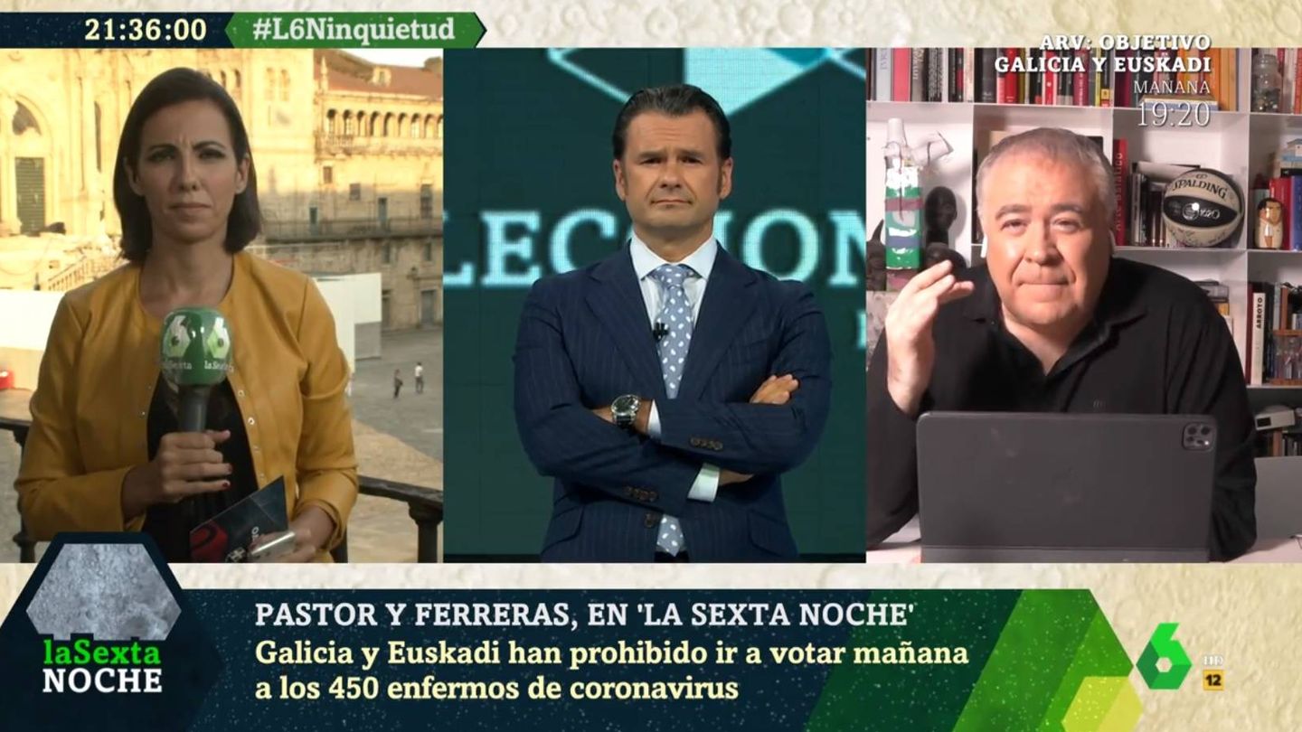 Pastor, López y Ferreras opinando sobre Juan Carlos. (La Sexta).