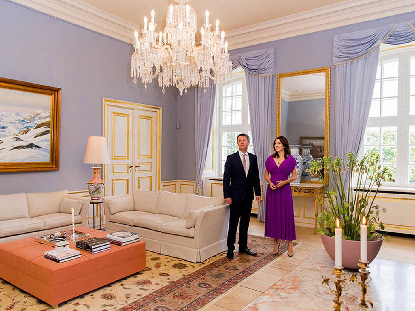 Federico y Mary, en su palacio. (Kungahuset)