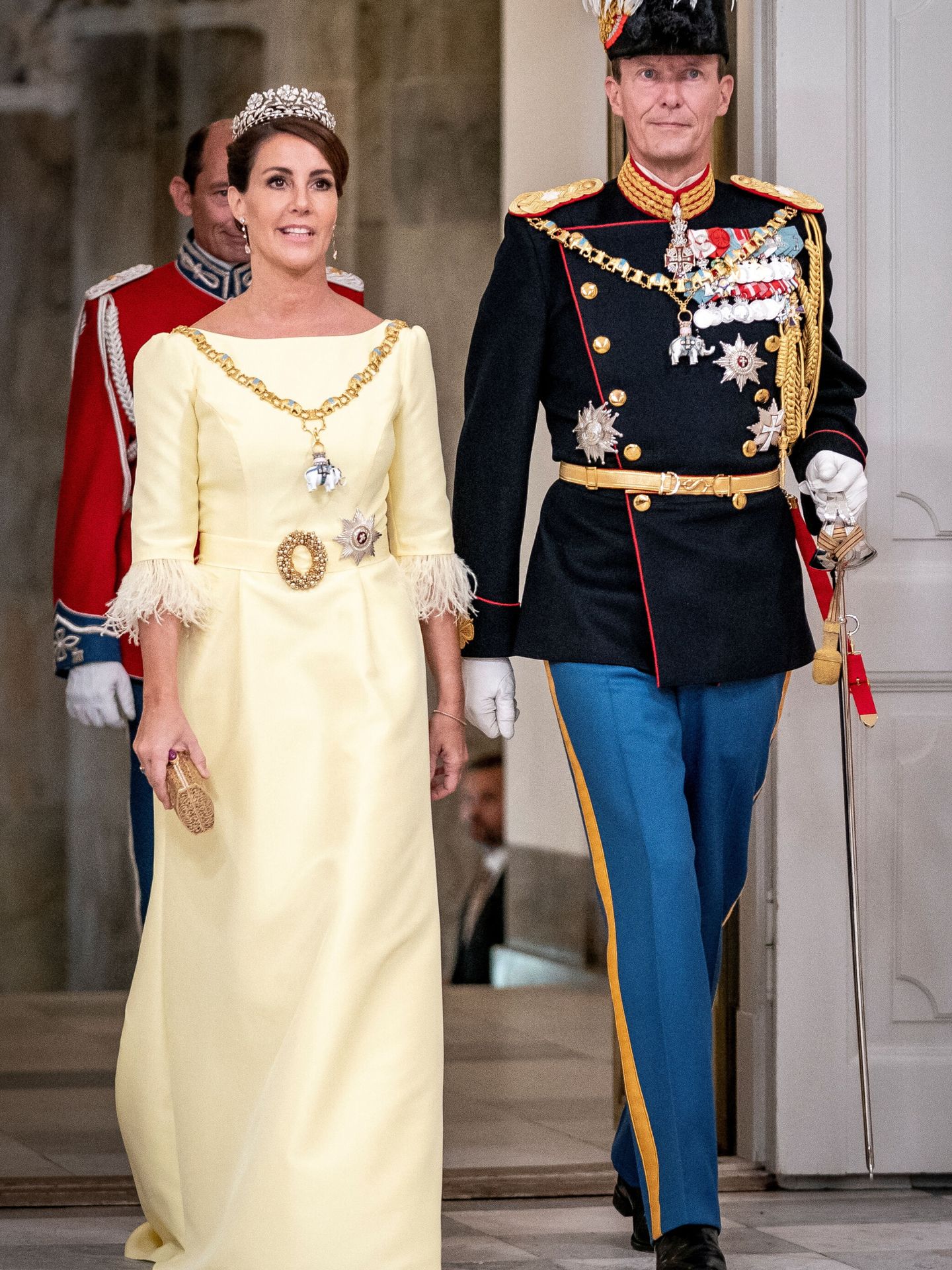 El príncipe Joaquín y su esposa Marie, en el pasado jubileo de su madre. (Reuters/Mads Claus Rasmussen Ritzau Scanpix)