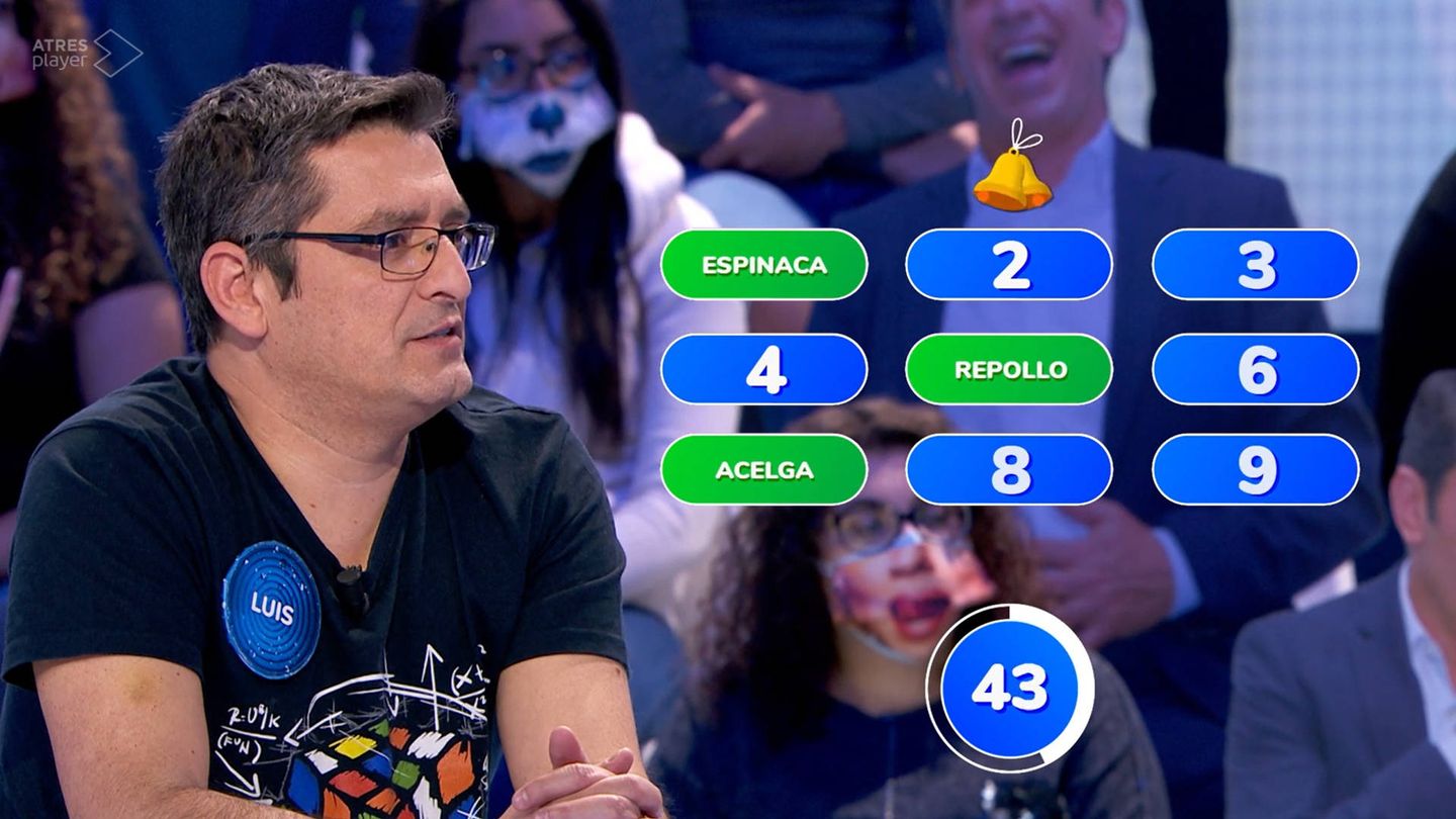 Luis de Lama, en 'Pasapalabra'. (Antena 3)