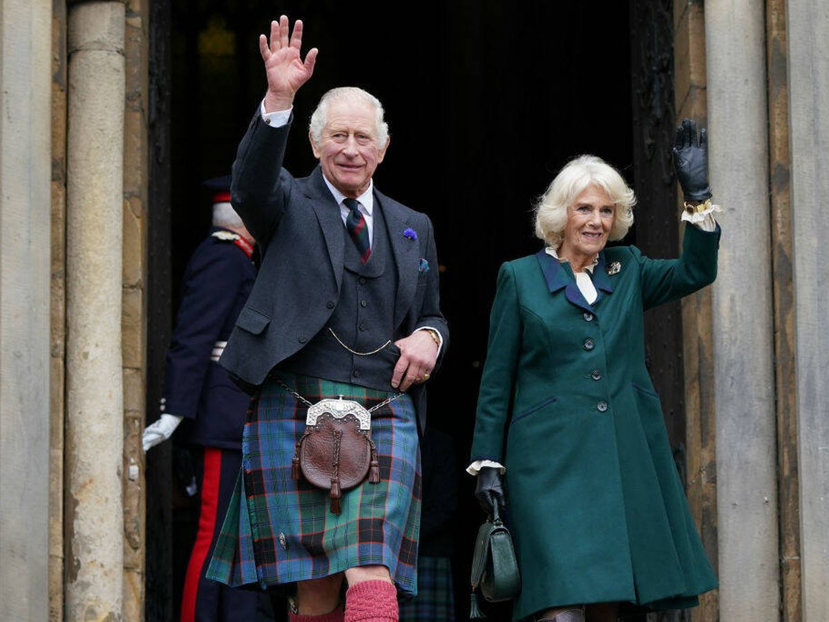 Foto: Carlos III y Camila, en Escocia. (Getty)
