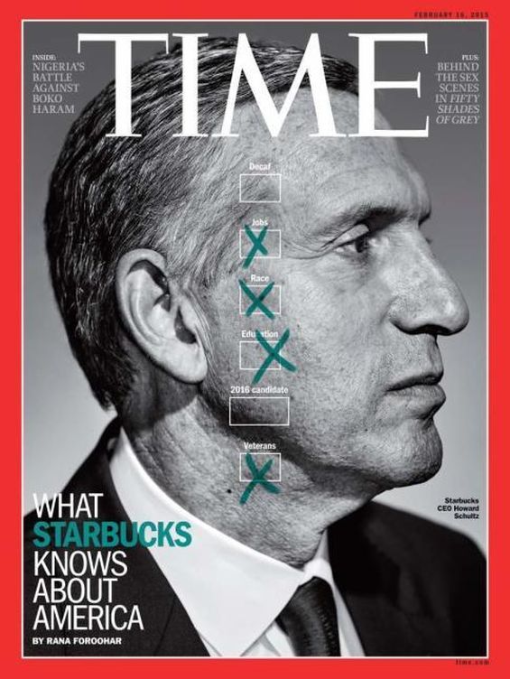 La revista TIME sugirió en febrero que Shultz podría ser candidato a la presidencia