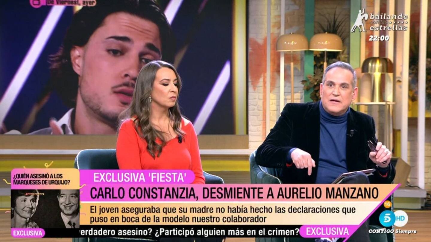 Mónica Vergara y Aurelio Manzano en 'Fiesta'. (Mediaset España)