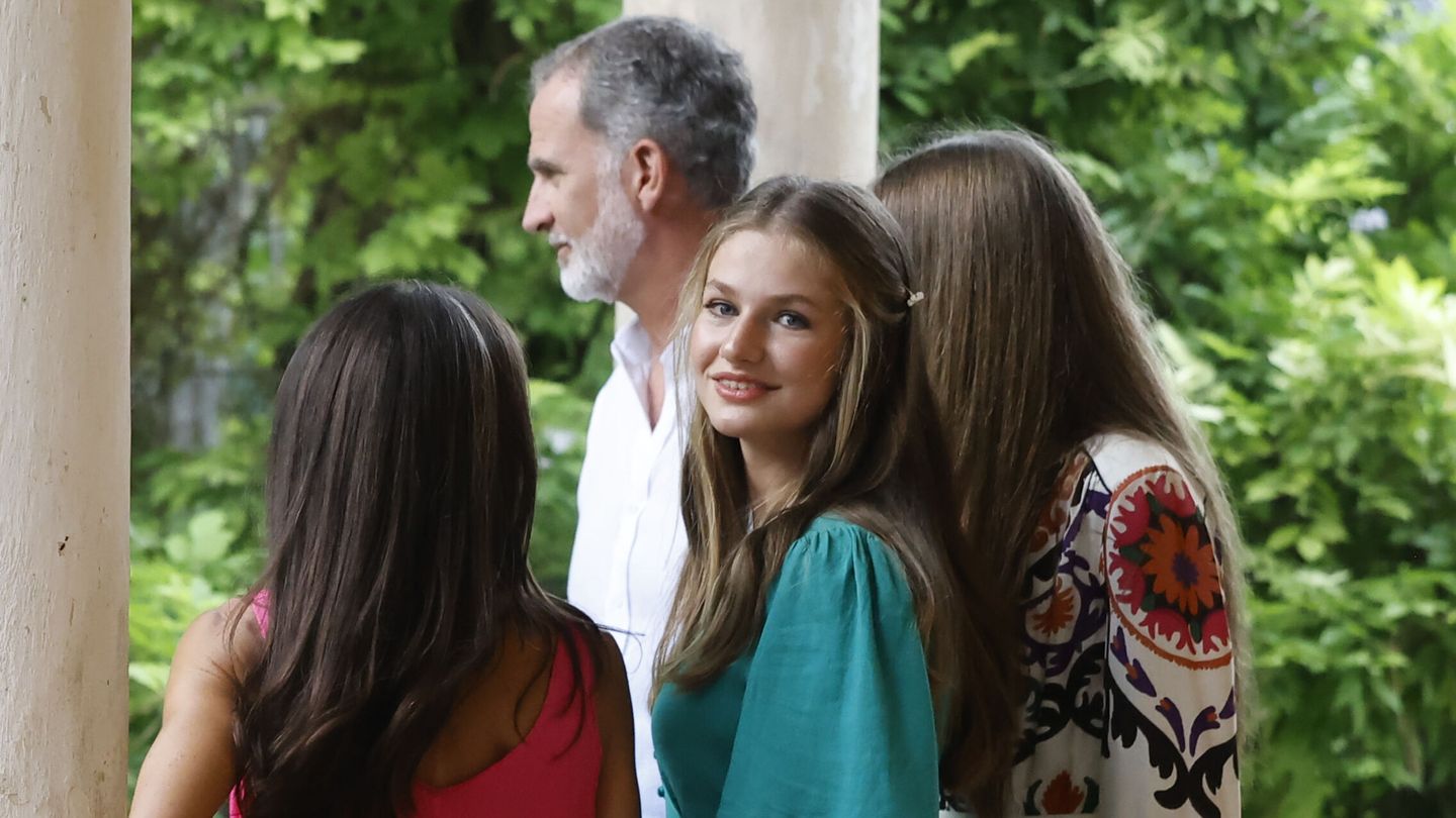 La princesa Leonor, durante la visita a los jardines de Alfabia el pasado 31 de julio. (Casa Real)